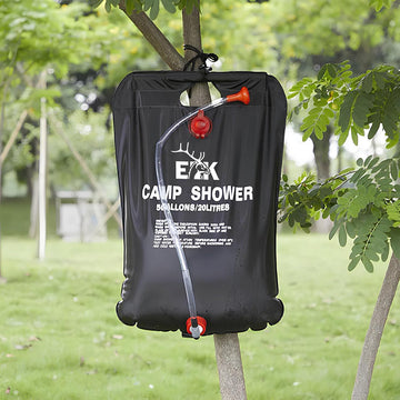 ELK solar shower bag care and storage simple after use and drying