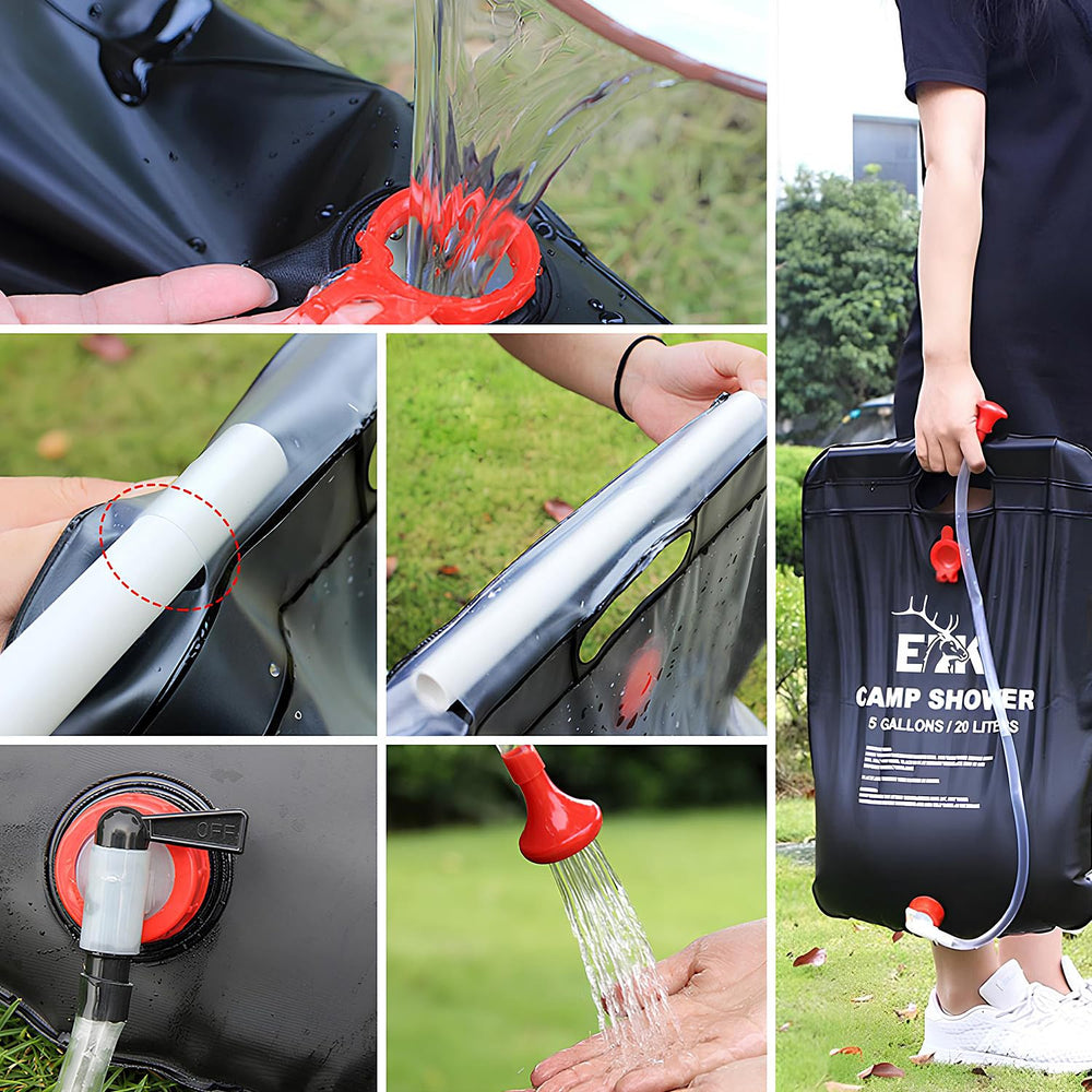 ELK solar shower bag outdoor use keeps you refreshed on camp trips