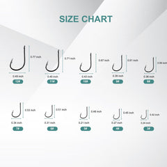 Close-up of high-carbon steel fishing hooks with razor-sharp barbs