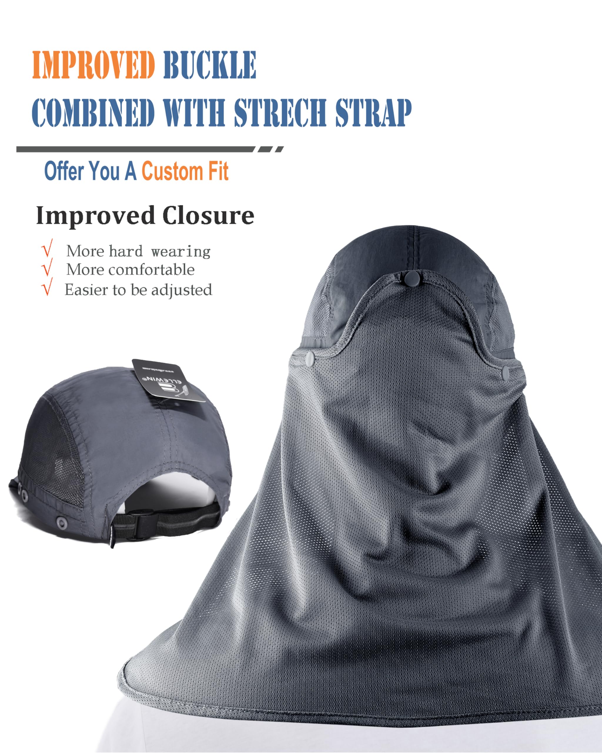 Adjustable back closure and quick-dry fabric