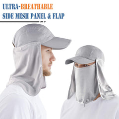 Breathable side mesh panel on ELLEWIN sun hat