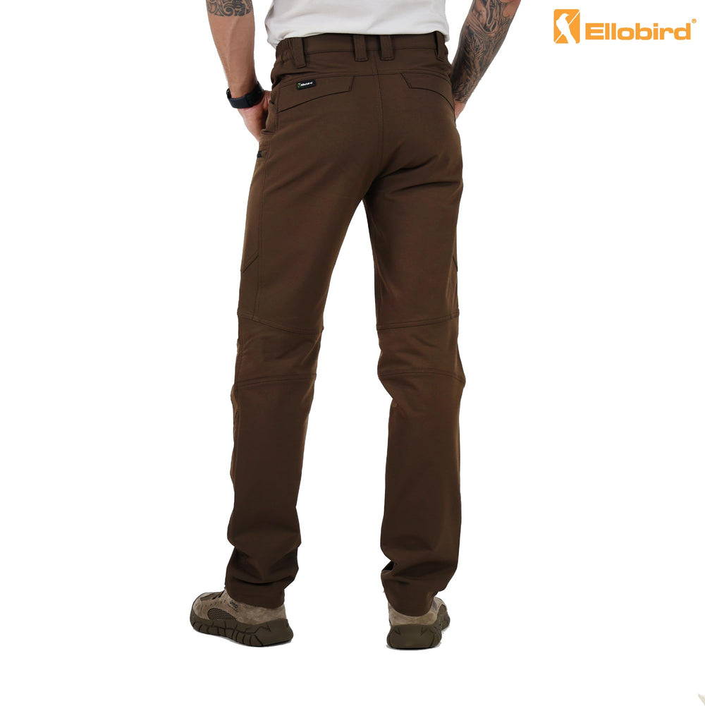 Ellobird pants with side elastic waistband for long-trek comfort.