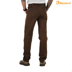 Ellobird pants with side elastic waistband for long-trek comfort.