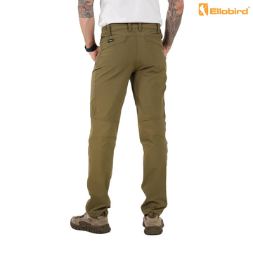 Ellobird Mens Flex Cargo Pants side view highlighting 4-way stretch and breathable comfort