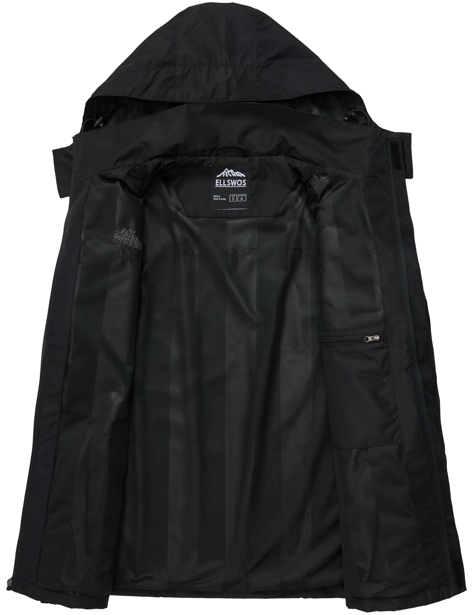 ELLSWOS inner-pocket with zip keeps essentials safe while commuting or travel days
