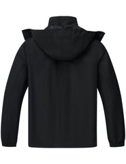 ELLSWOS raincoat side pockets provide secure storage for keys during outdoor adventures on the trail