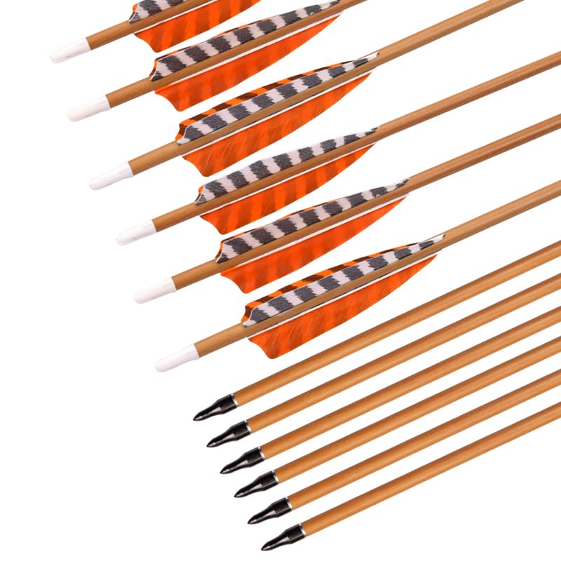 ELONG OUTDOOR 30-inch camo carbon arrow with spine700 for stable flight on recurve bows.