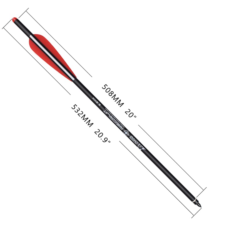 ELONG OUTDOOR 8.8mm diameter bolts, approx. 402 grains, balanced energy for consistent shots