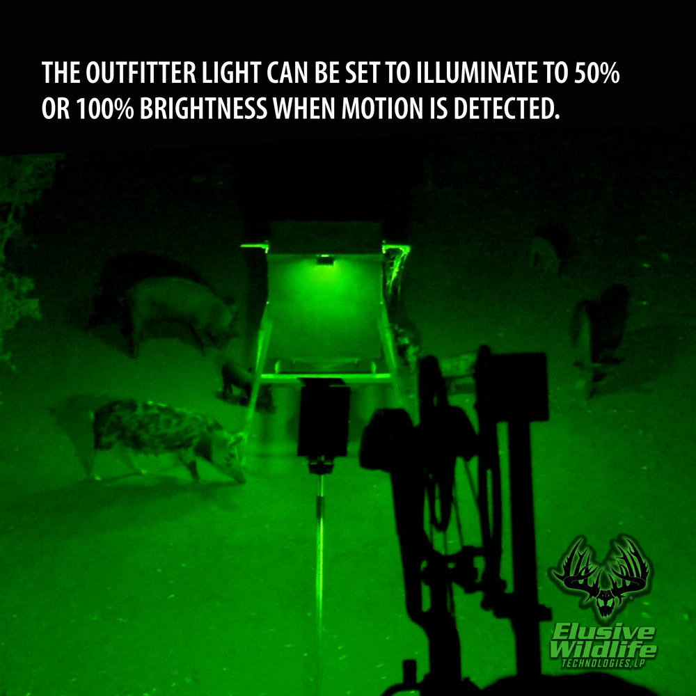 Elusive Wildlife Kill Light Outfitter solar powered installation with no wiring required.