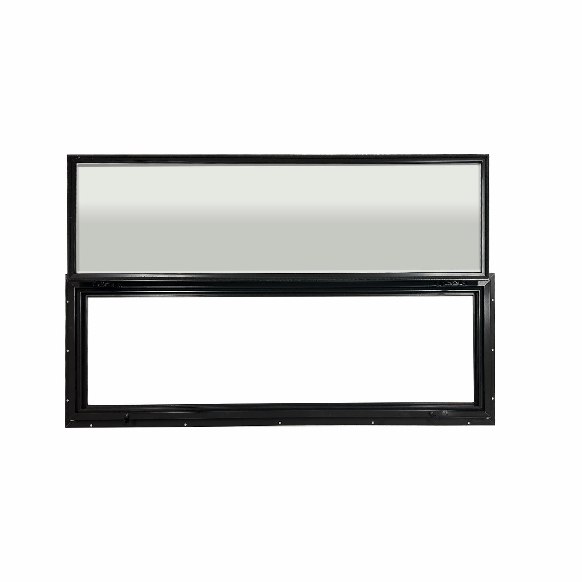 Elusive Wildlife metal frame glass window protects hunters from wind and rain.
