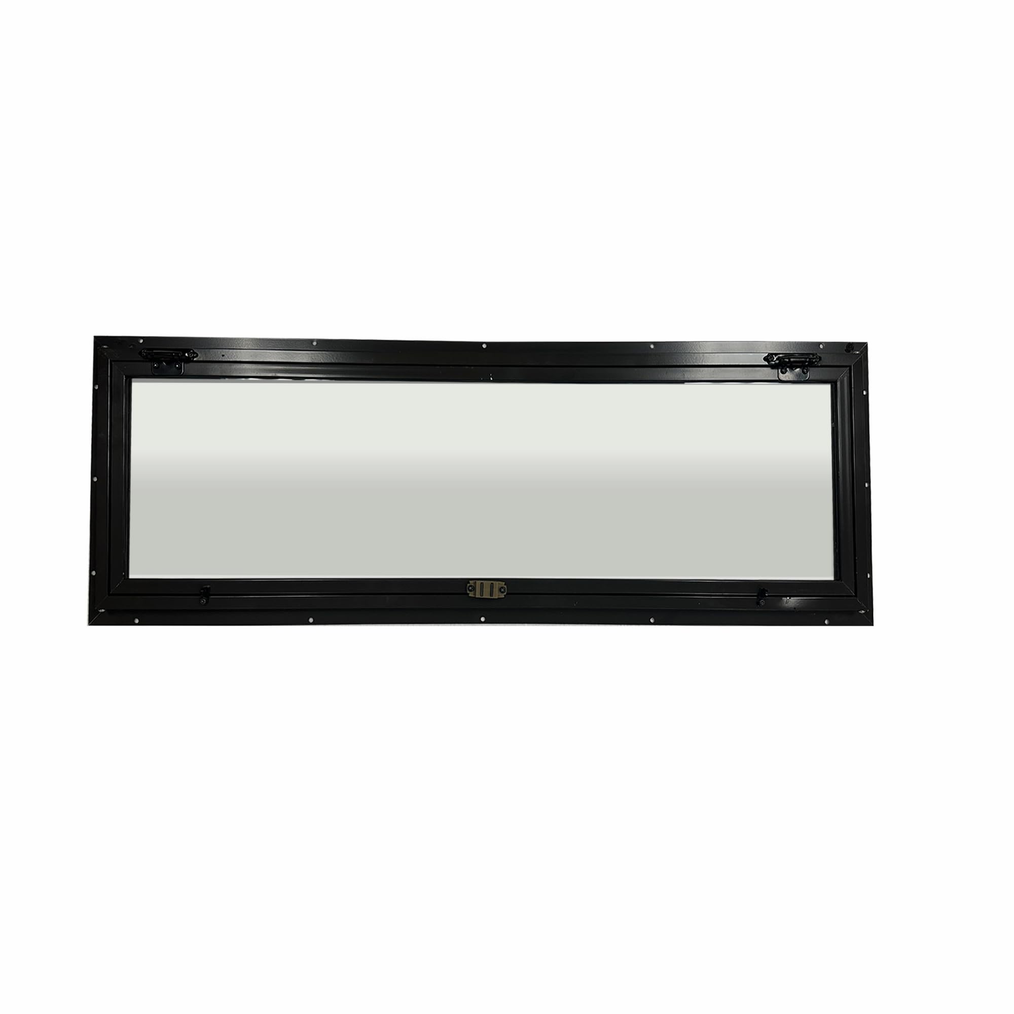 Elusive Wildlife deer blind window with swing sash for wide, clear visibility.