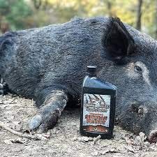 Elusive Wildlife Swine Sauce Day Old Donut bottle pour lures hogs to corn piles