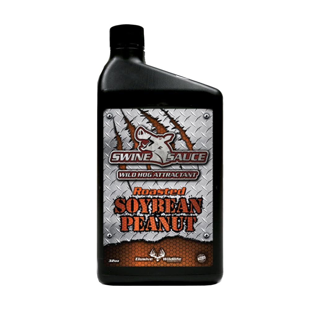 Elusive Wildlife Swine Sauce Roasted Peanut Soybean bottle pour attracts hogs to bait