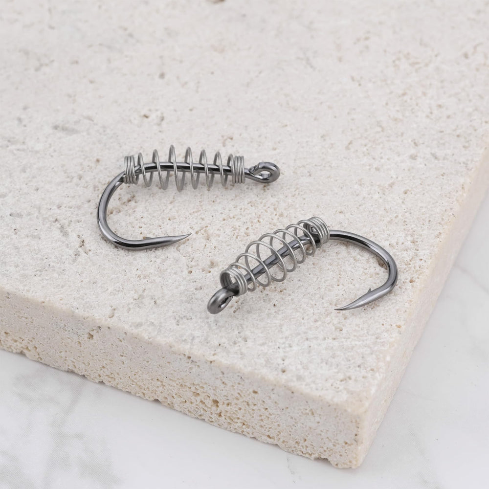 20-pack fishing hooks laid out for display