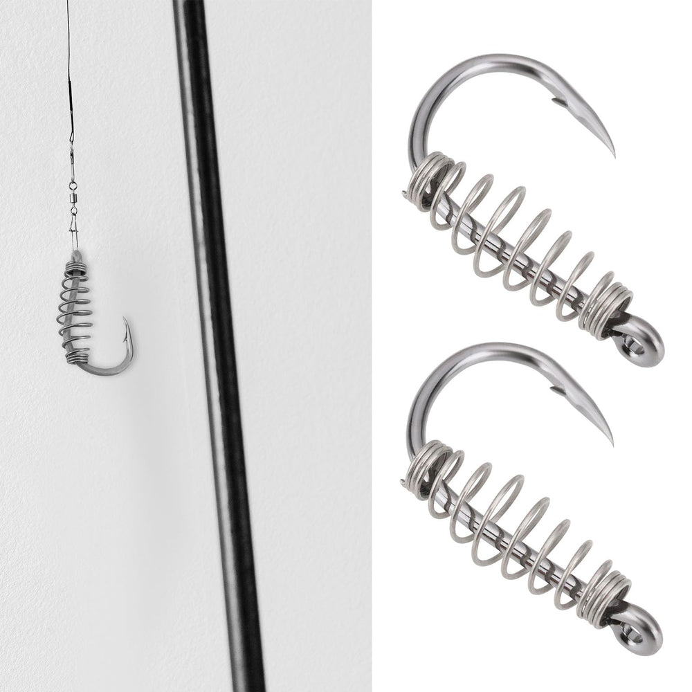 Power bait designed spring fishing hook size 10, high carbon steel