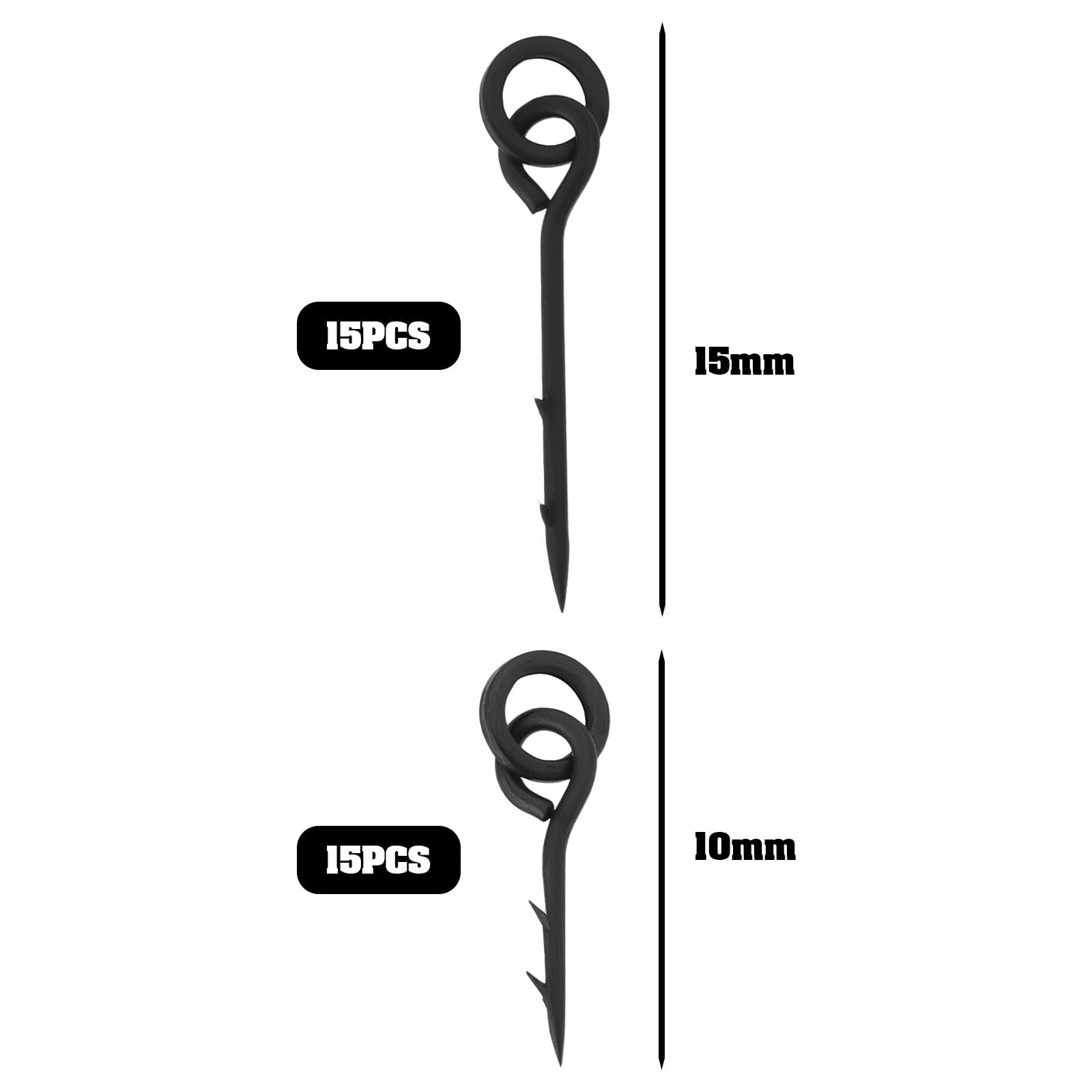 Close-up of bait spike with two micro barbs
