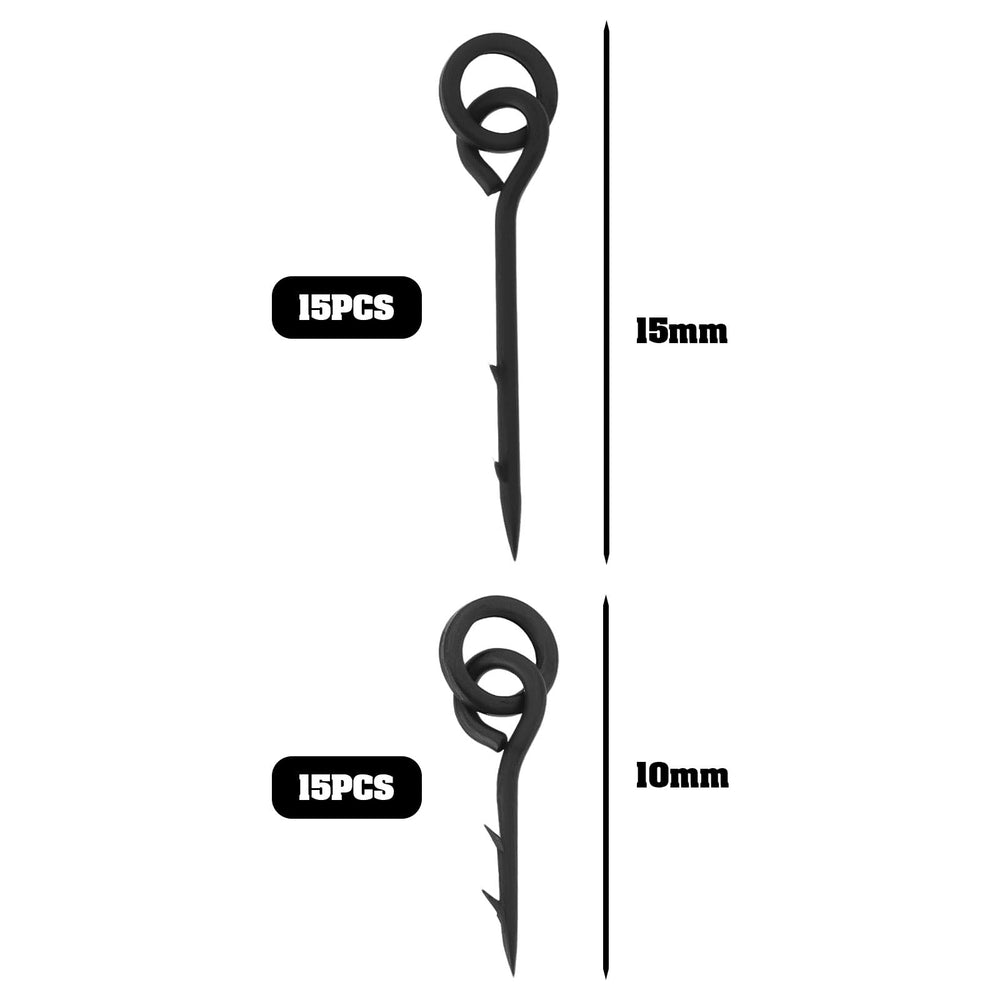 Close-up of bait spike with two micro barbs