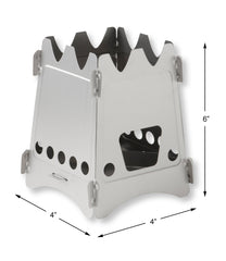 Emberlit Titanium UL stove, proudly made in the USA for rugged reliability.