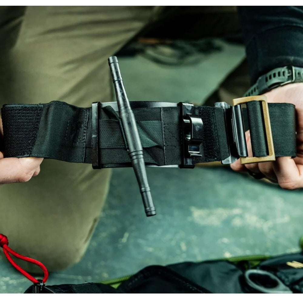 Emblem Outdoor compact kit fits vehicles, rucksacks, or belt setups