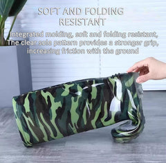 PVC bootsole with cleated outsole providing secure grip in wet conditions