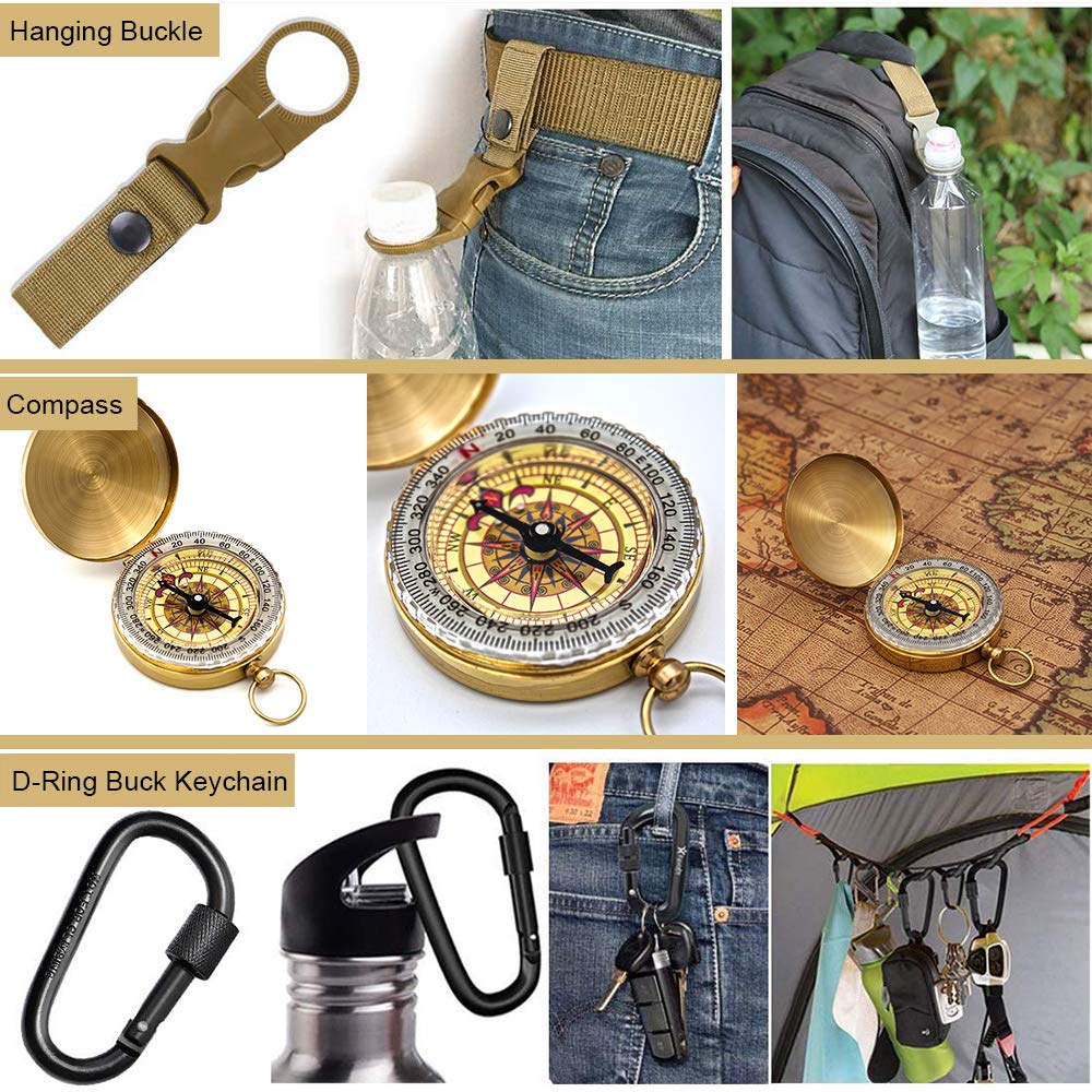 EMDMAK water bottle clip and whistle promote signaling and hydration