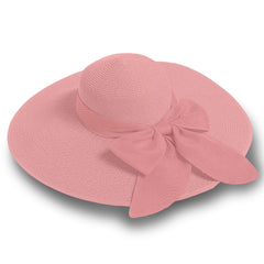EMEM Apparel women's straw sun hat with a wide brim for sunny day protection.