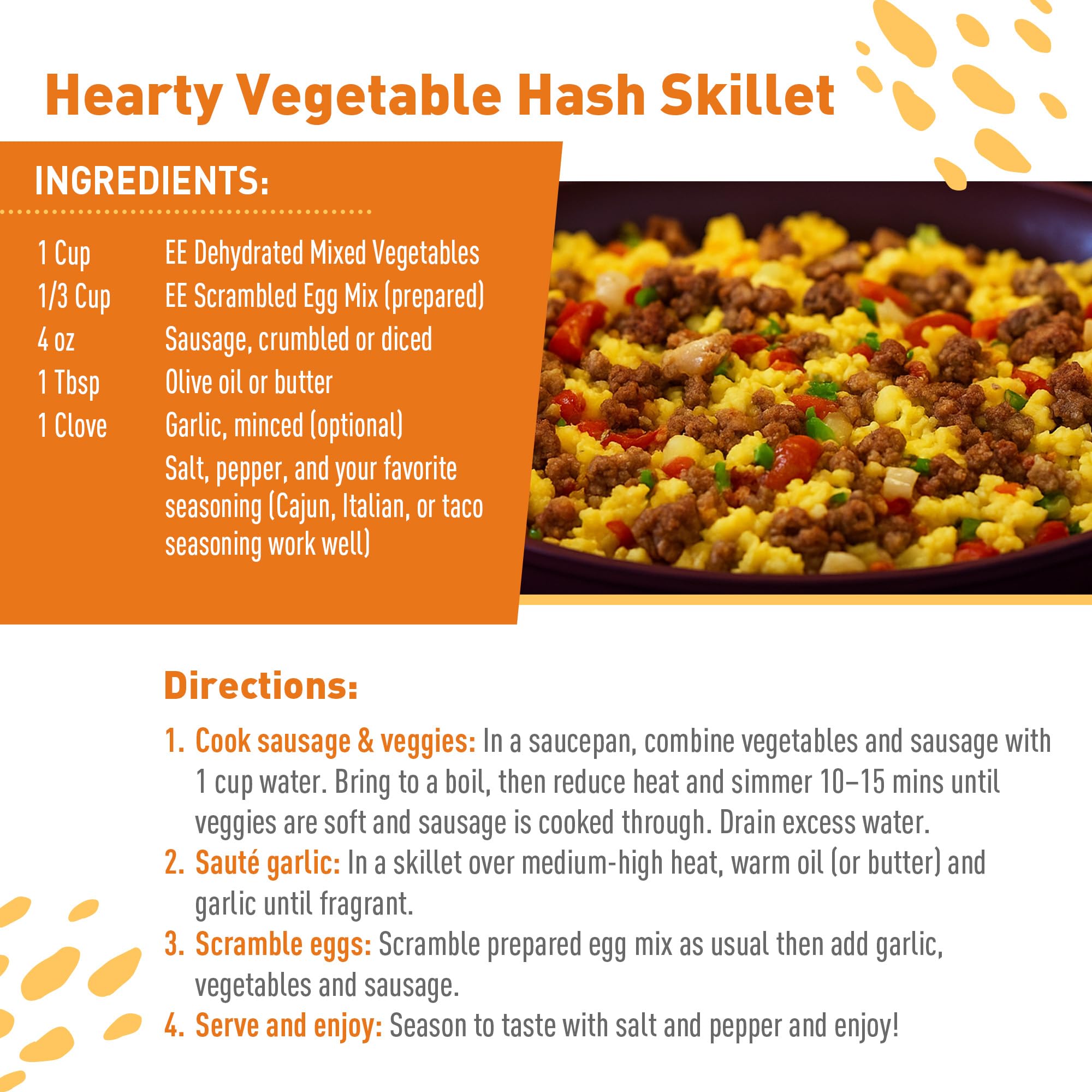 Great for camping and disaster prep, delivering garden-fresh flavor anytime.
