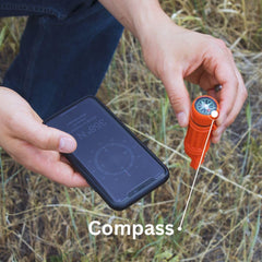 Emergency Zone 5-in-1 Survival Whistle includes a signal mirror for daylight visibility.