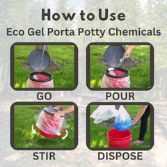 Emergency Zone Eco Gel sticks 10-pack for easy waste treatment.