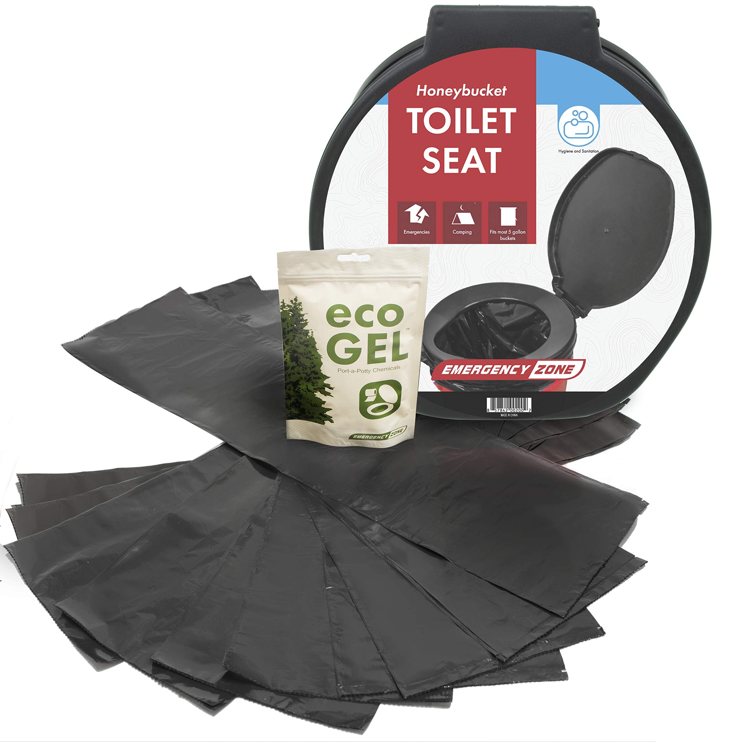 Emergency Zone Eco Gel sticks pack ready for camping waste treatment