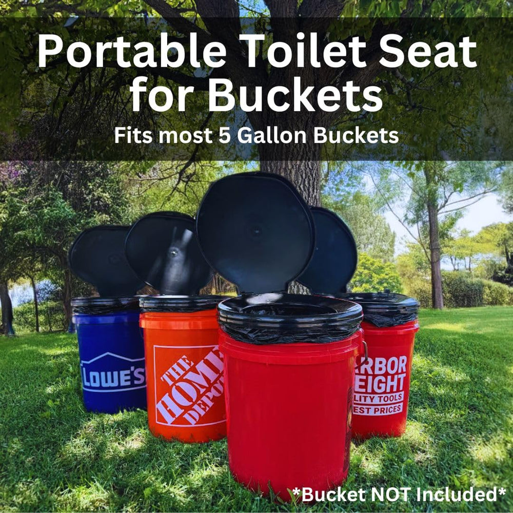 Emergency Zone honey bucket seat easy-clean surface aids hygiene on remote camping trips.