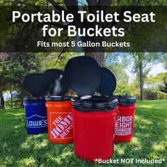 Emergency Zone honey bucket seat easy-clean surface aids hygiene on remote camping trips.