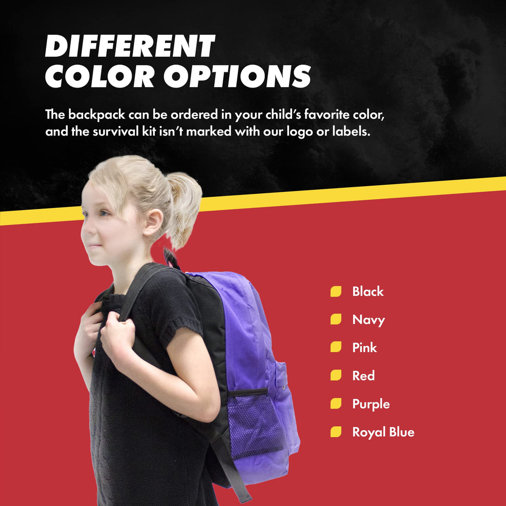 Emergency Zone Keep-Me-Safe purple kit design enhances visibility.