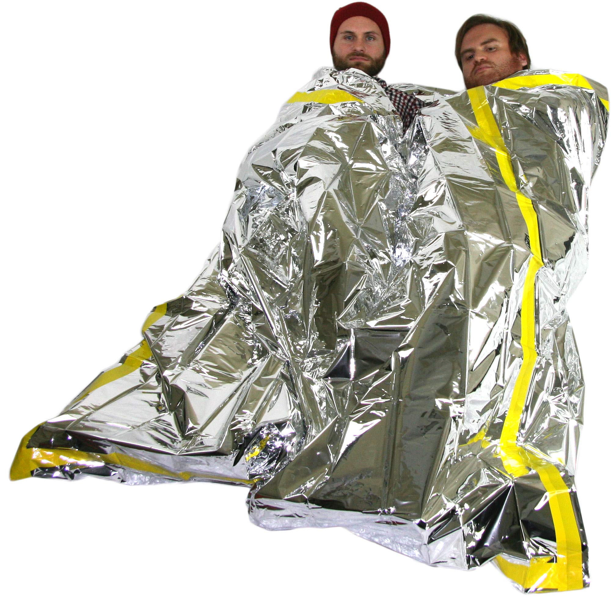 Emergency Zone 64 by 84 inch bag demonstrates wind protection in the field.