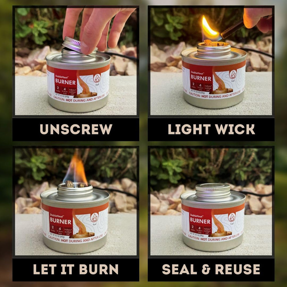 Emergency Zone StableHeat burner fuel cell safety features ensure safe operation.