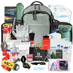 Emergency Zone Stealth Tactical bag shown discreetly in urban setting for stealth readiness