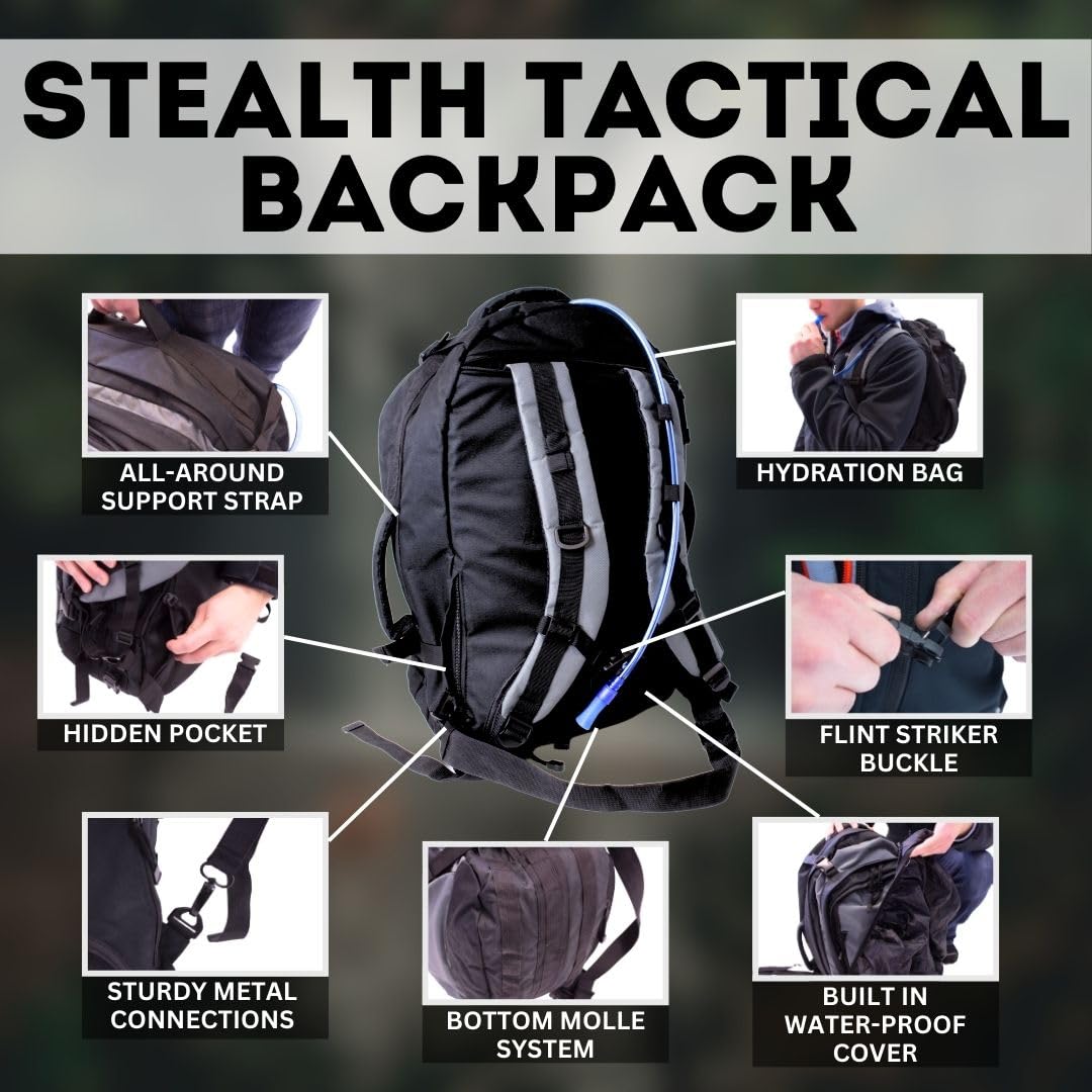 Emergency Zone Stealth Tactical rations shown with food pouches offering long shelf-life nourishment