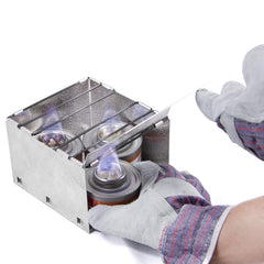 Emergency Zone fuel with wick-based ignition offers controlled, smokeless, clean-burning heat.