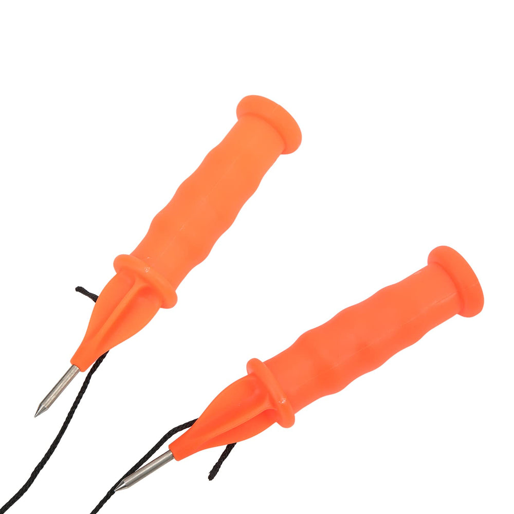 Close-up of emergency whistle on ice pick