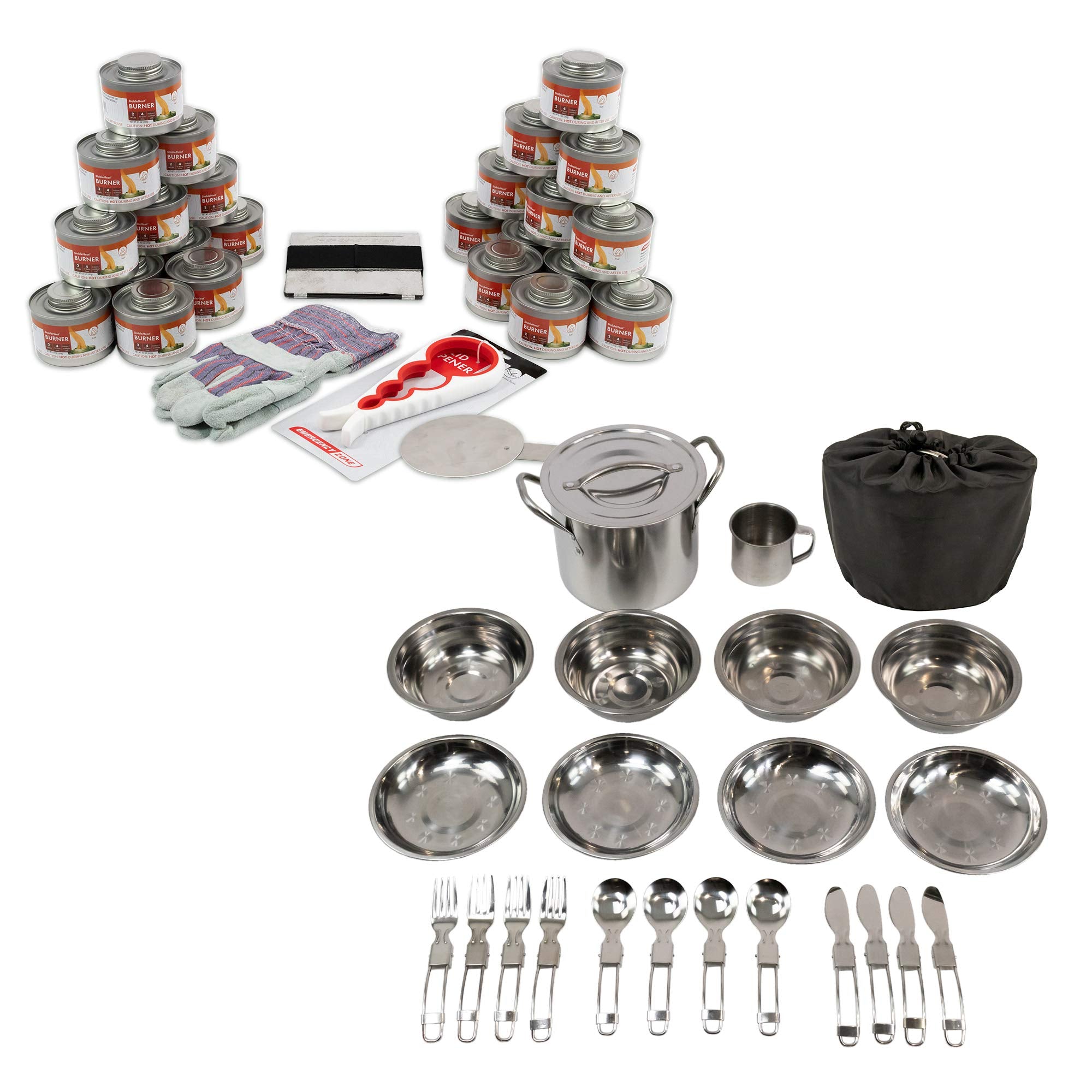 Emergency Zone fuel cans 24-pack for long-term emergency cooking readiness