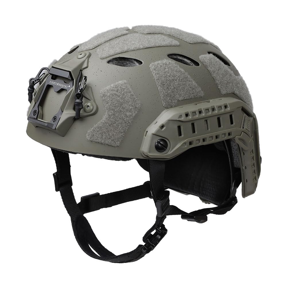 EmersonGear Fast SF helmet front view showing headset-ready cutout for easy wear