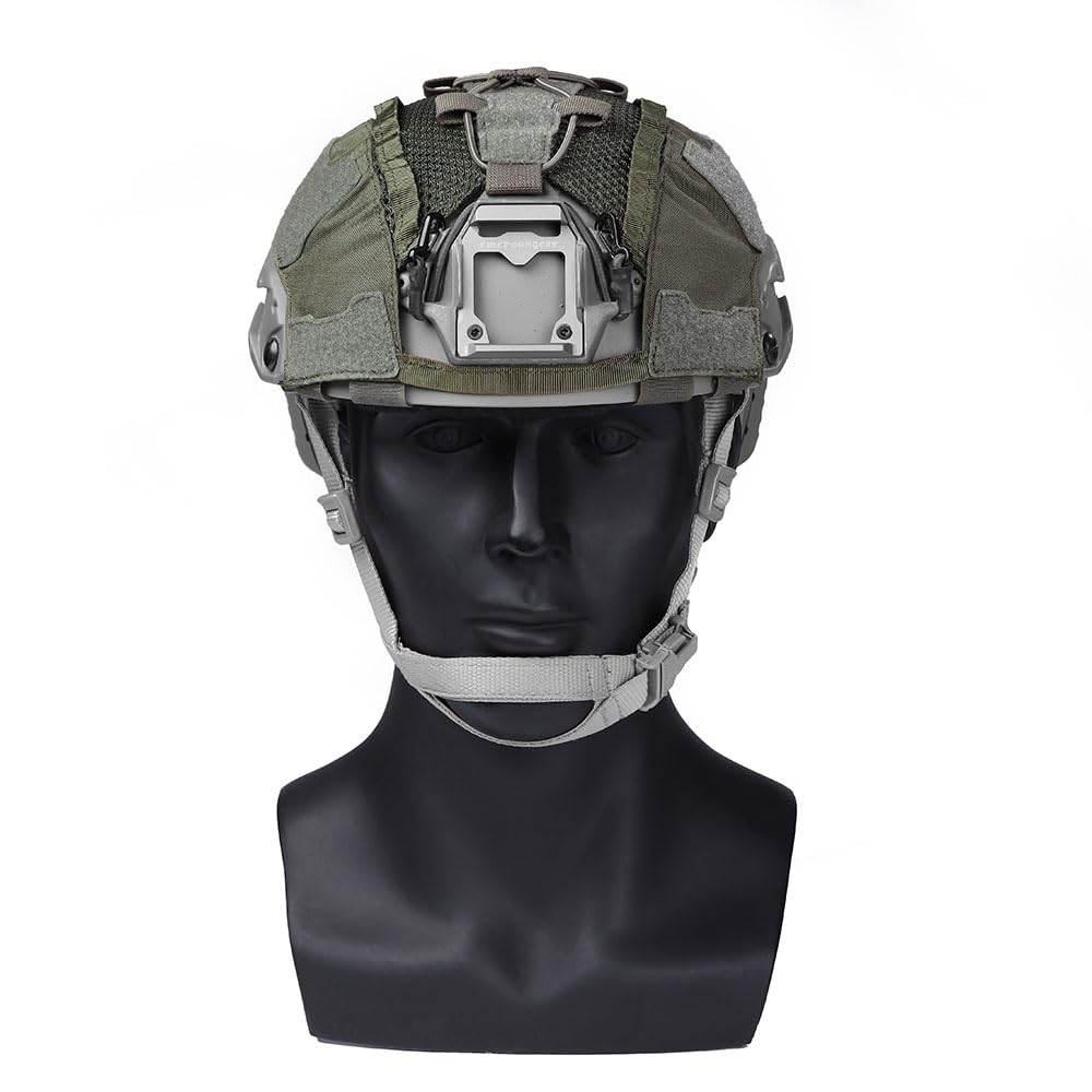 Emersongear OC A4 helmet cover back view highlights weight balance pocket and secure fit