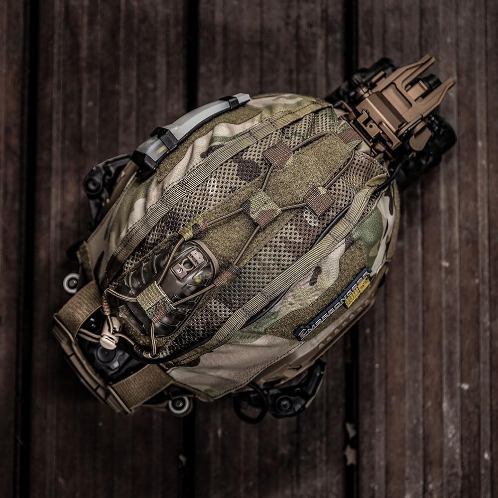 Emersongear OC A4 helmet cover concealment and universal fit in action.