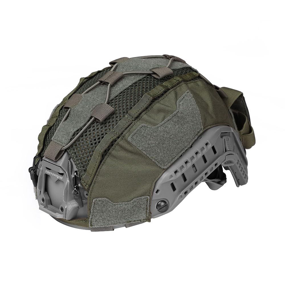 Emersongear OC A4 helmet cover front view hides original color and adds rugged protection