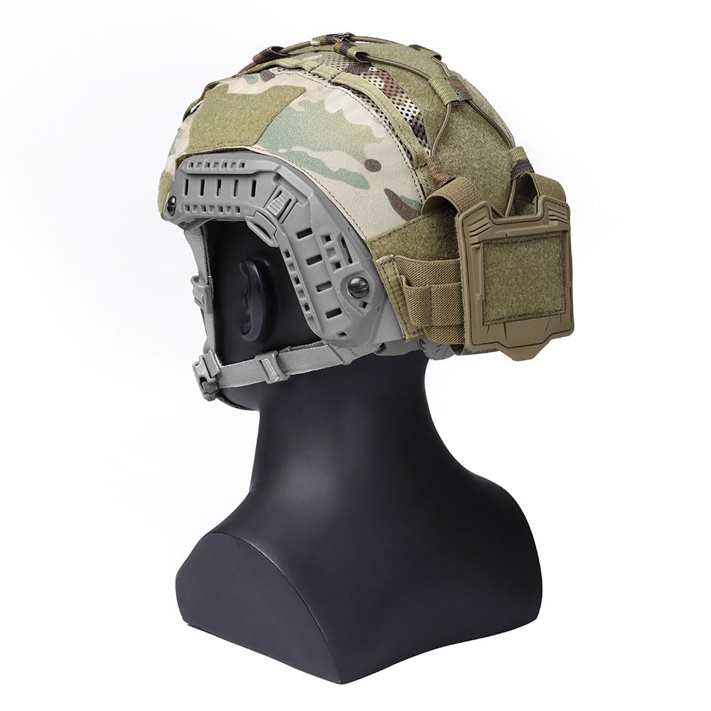 Emersongear OC A4 helmet cover wire fixture and elastic band for cables.