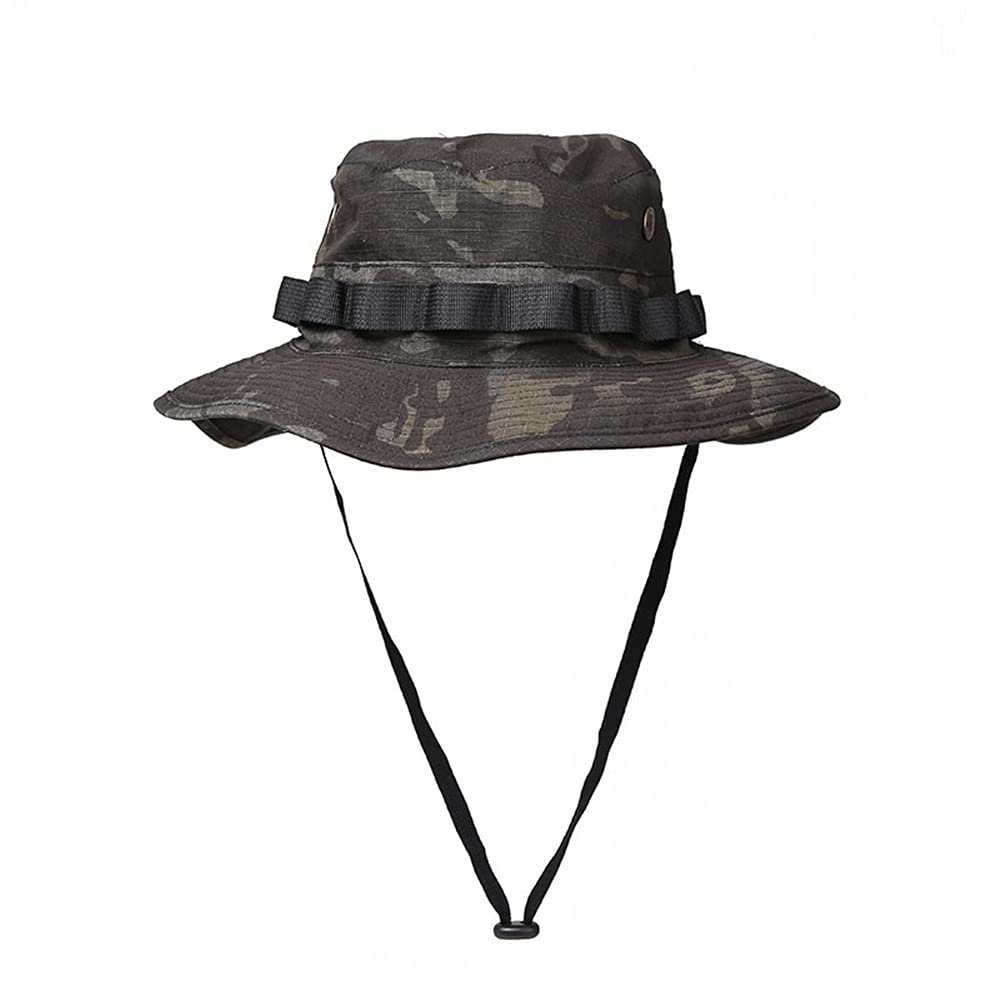 EMERSONGEAR tactical boonie hat front view shows camouflage-ready silhouette for outdoor use