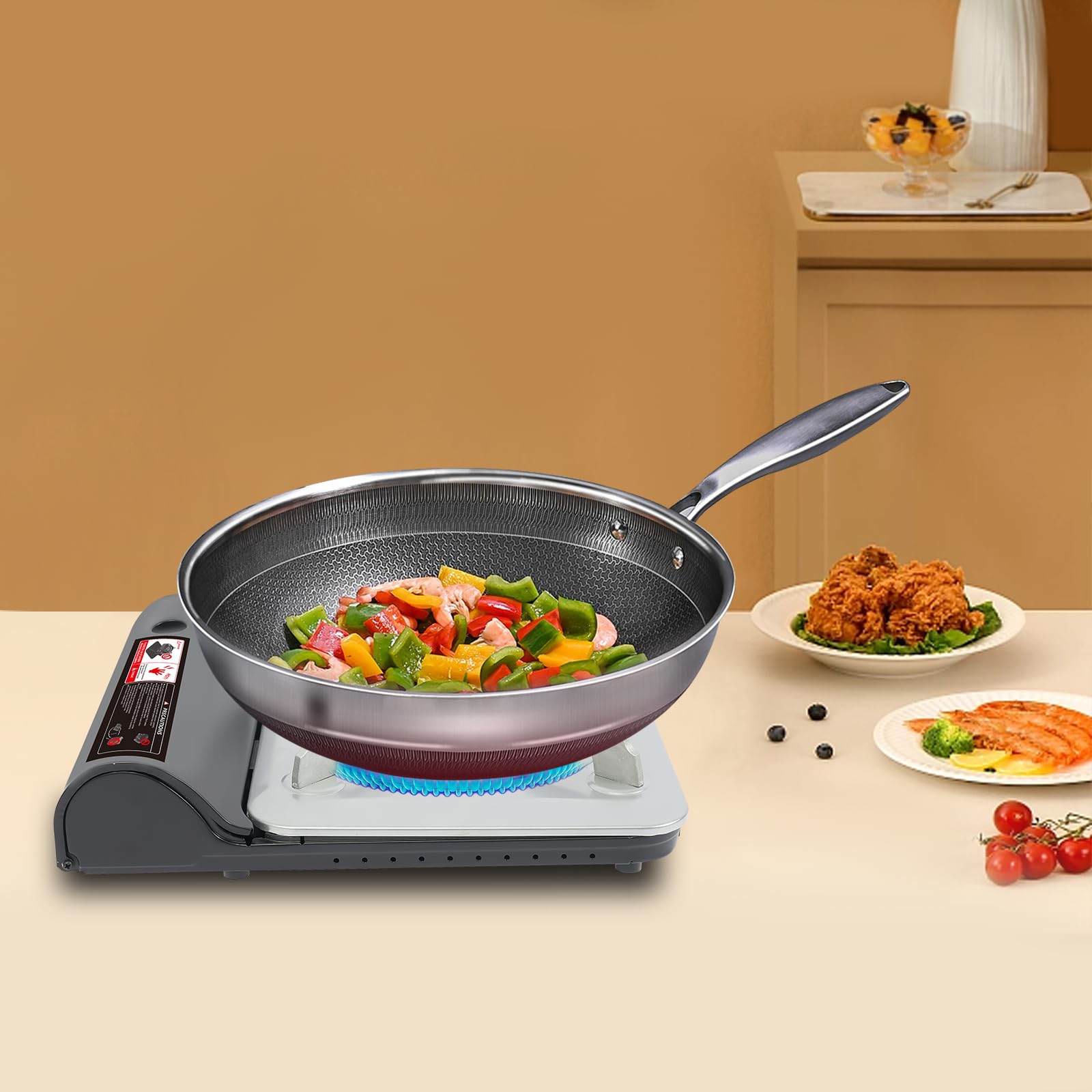 Emmliy stove and carry case, easy transport to campsites.