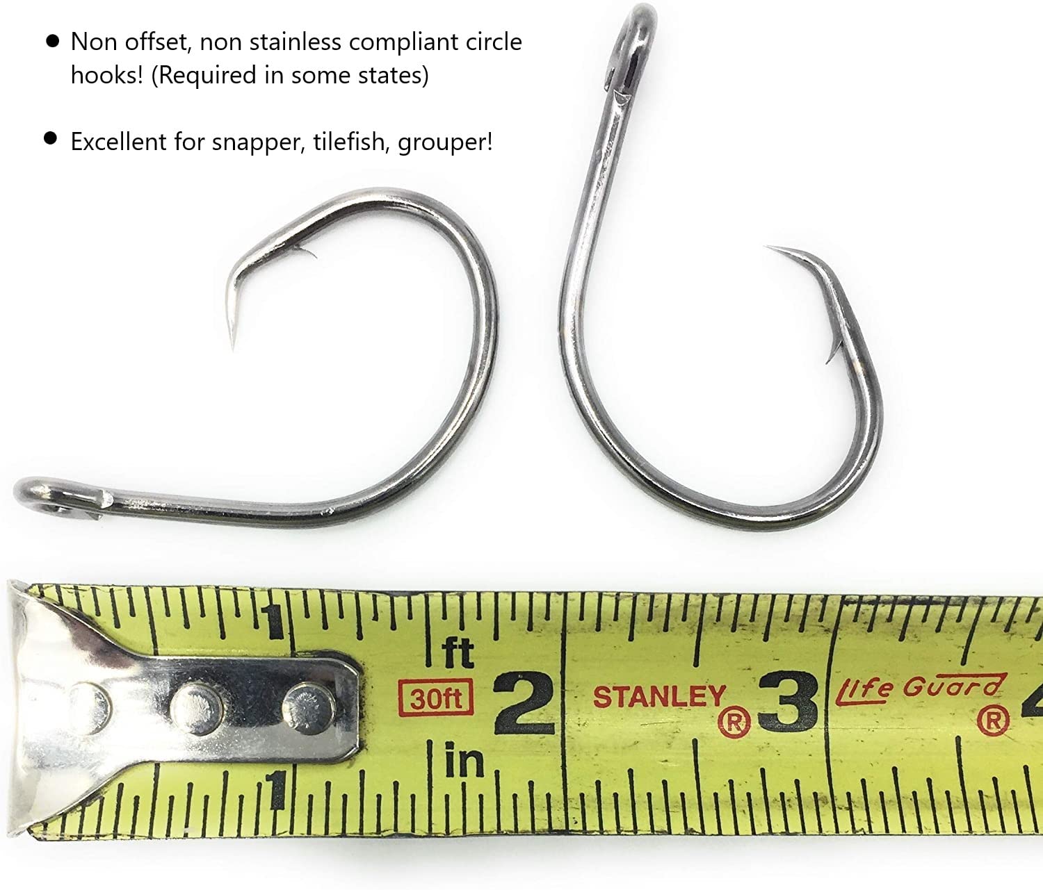 Three tilefish rigs from the 3-pack assembled