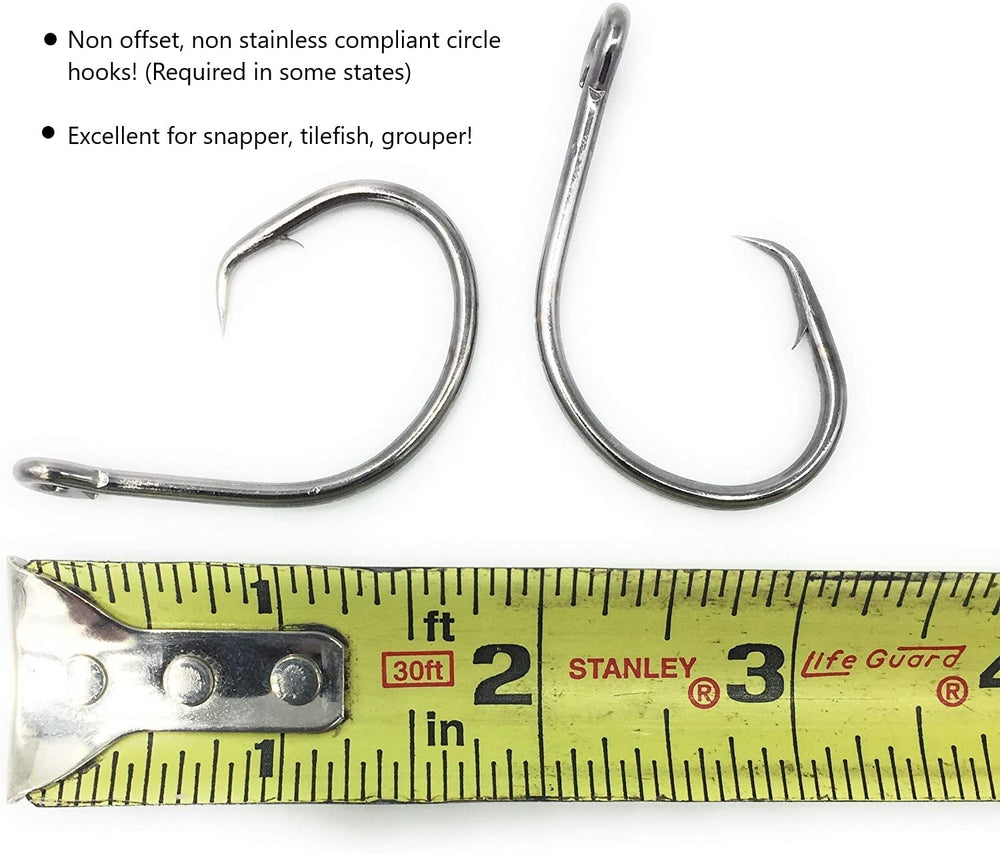 Three tilefish rigs from the 3-pack assembled
