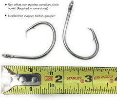 Three tilefish rigs from the 3-pack assembled